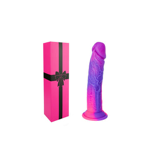 5 Inch Ultra Small Realistic Fantasy Dildo with Suction Cup, 4Mini Cute Purple Pink Silicone Dildo for Women Lesbians, Short Sli