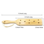 Bamboo Spanking Paddle for Sex Play, 13.4inch Lightweight and Super Durable with Smooth Finish Wood Paddle for Adults
