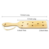 Bamboo Spanking Paddle for Sex Play, 13.4inch Lightweight and Super Durable with Smooth Finish Wood Paddle for Adults