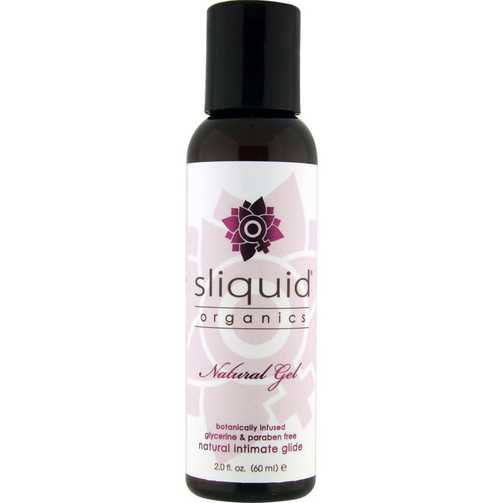Sliquid Lubricants Organics Natural Gel Intimate Glide, White, 2 Fluid Ounce