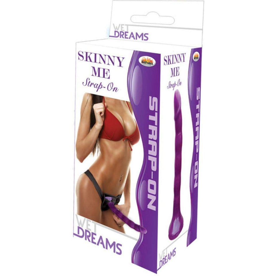 Wet Dreams Skinny Me Strap-On - Purple