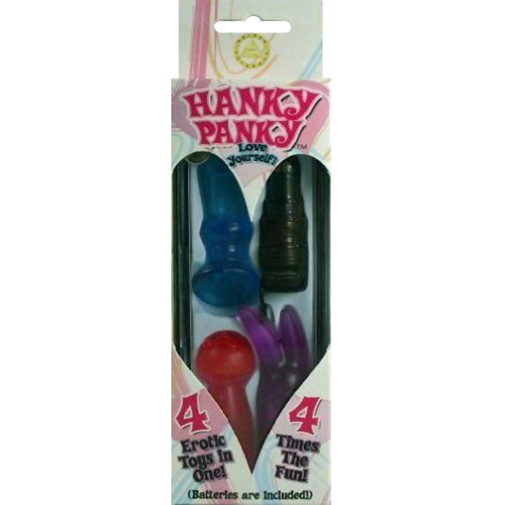 Golden Triangle Hanky Panky 4Pc Vibrator Travel Kit