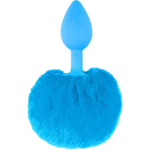 (D) NEON BUNNY TAIL BLUE