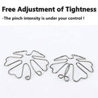 Adult Invisible Nipple Pinches, Adjustable Non-Piercing Nipple Clamp Breast Clips, BDSM Foreplay Flirting Clitoral Clamp Toys fo