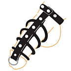 5 Ring Black Rubber Changeable Gates Of Hell