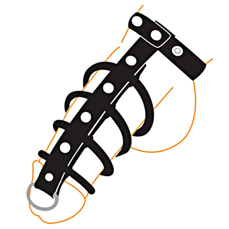 5 Ring Black Rubber Changeable Gates Of Hell