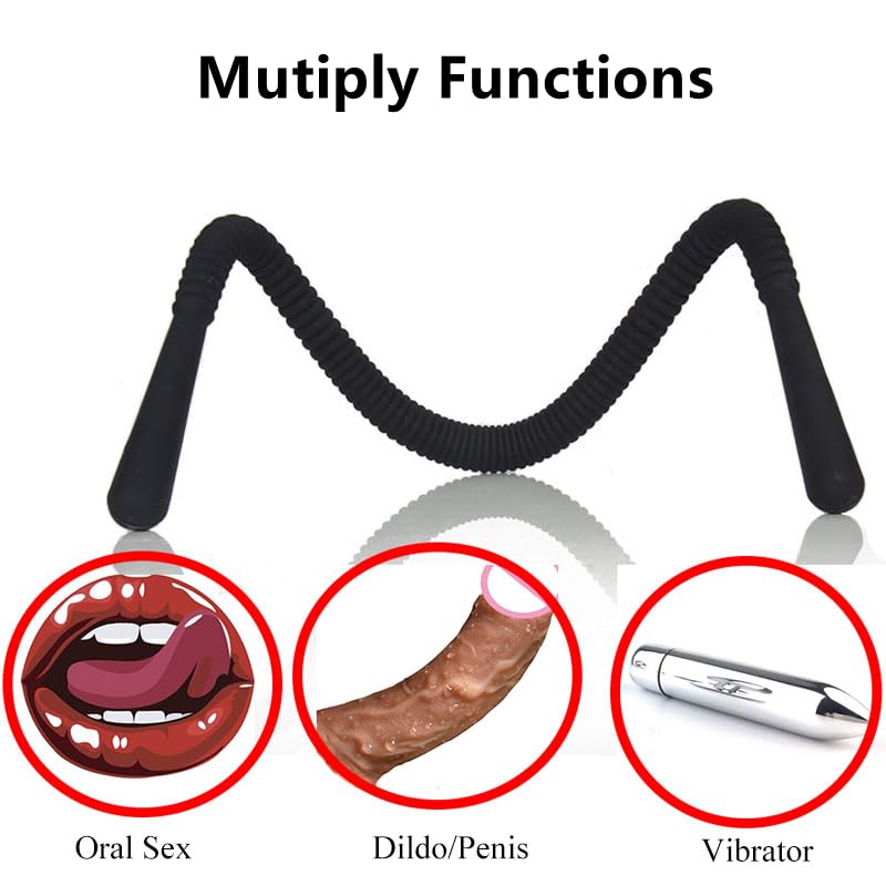 Adjustable Labia Clamps Spreader, Skin-Friendly Silicone G-Spot Stimulation Oral Sex Vagina Lips Hands-Free Spreader, BDSM Sprea