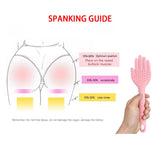 Spanking Paddle for Sex Adult Play,Textured Rubber Palm Shaped Slapper Sex Paddle, Bumps Flexible Flirt Toy for SM Bondage Game