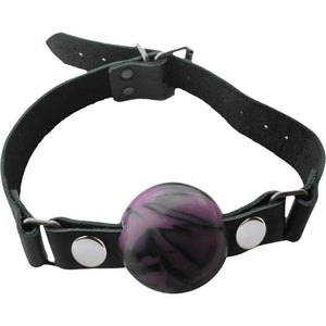 Spartacus Removable Silicone Ball Gag, Purple, 2 Inch