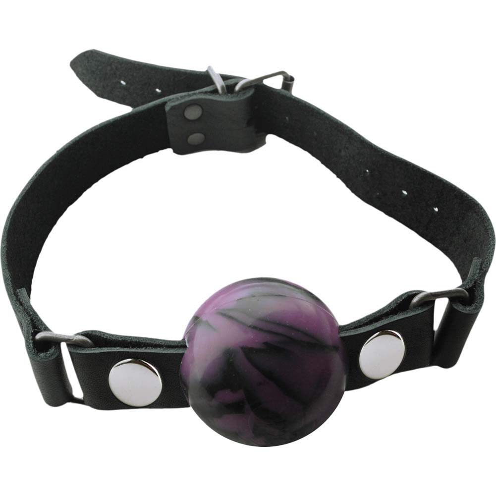 Spartacus Removable Silicone Ball Gag, Purple, 2 Inch