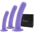 Anal Plug Anal Dildos Prostate Massager,3 Sizes Silicone Butt Plug Anal Training Kit with Strong Suction Cup Base Anal Toys Sex