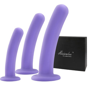 Anal Plug Anal Dildos Prostate Massager,3 Sizes Silicone Butt Plug Anal Training Kit with Strong Suction Cup Base Anal Toys Sex
