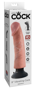 Pipedream Products King Cock 9In Cock, Flesh, Vibrating