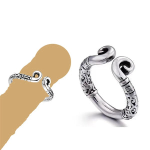 NOVYEGZL Stainless Steel Head Glans with Pressure Joy Ball Beads Delay Time Erection Metal Penis Lock Bondage Cock Ring Male Sex