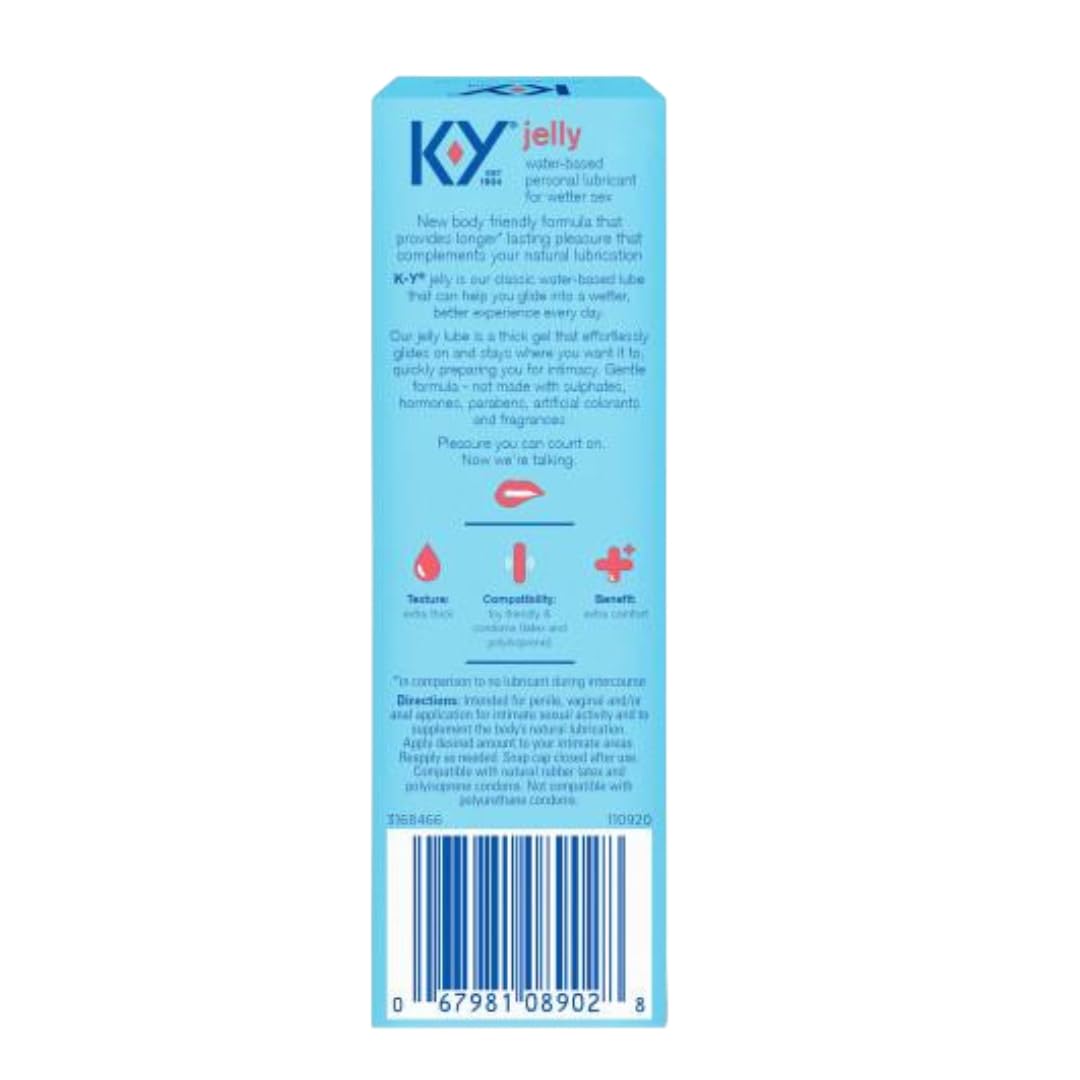 K-Y Jelly Personal Lubricant, 2 oz. (Pack of 2)