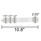 Aptitan Large Balls Glass Dildo Big Crystal Penis G-Spot Stimulator Anal Plug Butt Expander Sex Toy (Large)