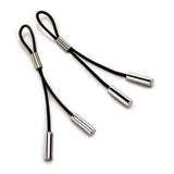 Leather Nipple Tassels  Silver