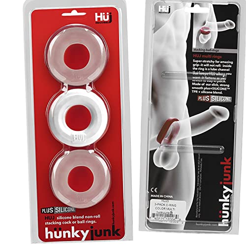 Hunkyjunk Huj3 C-Ring 3-Pack White Ice