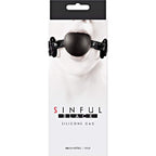 Sinful Soft Silicone Gag Black
