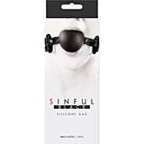 Sinful Soft Silicone Gag Black