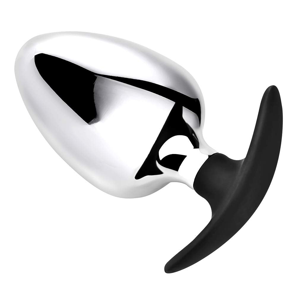 Romi Large Massive Metal Anal Plug Personal Massager For Unisex Provide A Full Feeling Designed For Experienced Or Intermediate Players (Small)