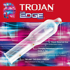 Trojan The Edge Premium Lubricated Condoms - 10 Count
