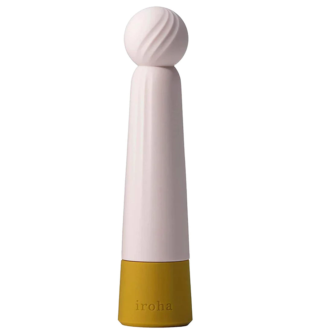 Iroha Rin Kokane Gold Women Soft Touch Silicone Vibrator Adjustable Strengths Battery Operated Stick Shaped