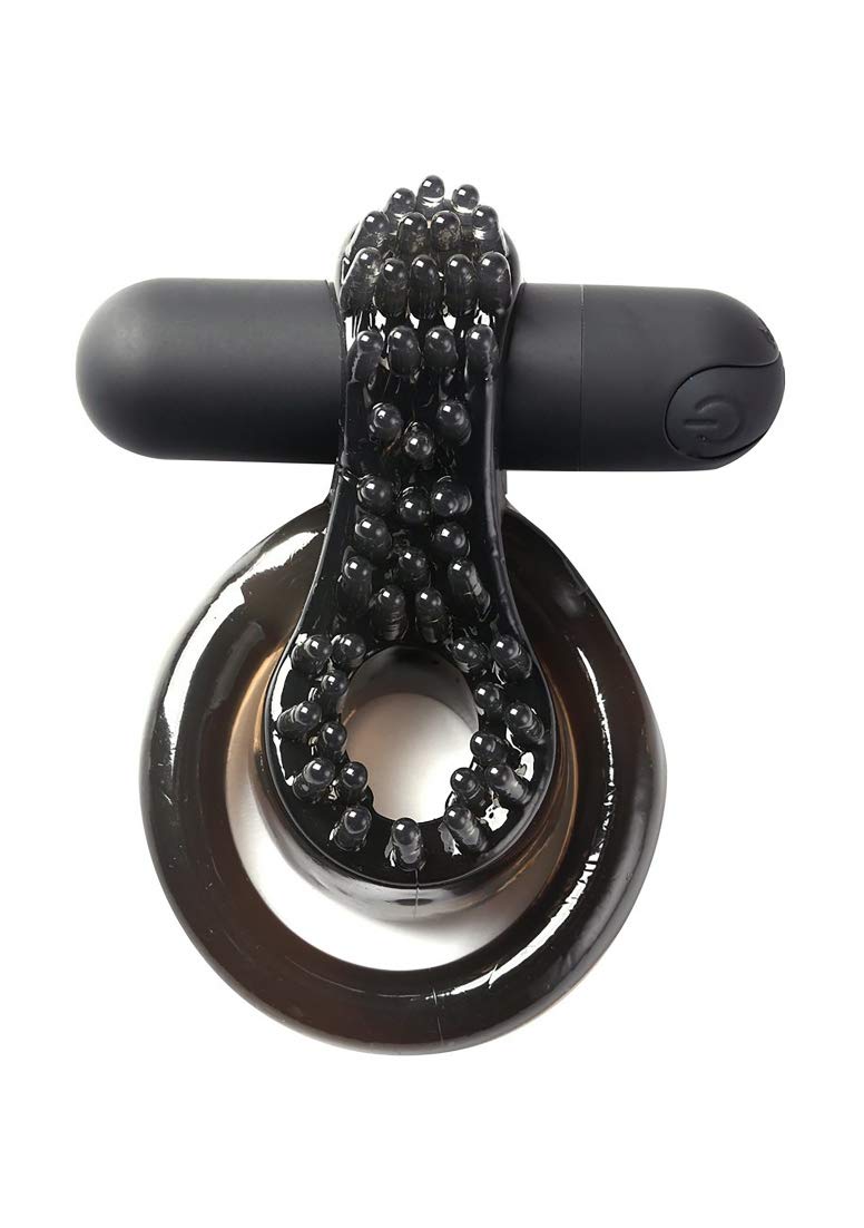 Maia Toys Jagger- Rechargeable Vibrating Erection Enhancer (Black)