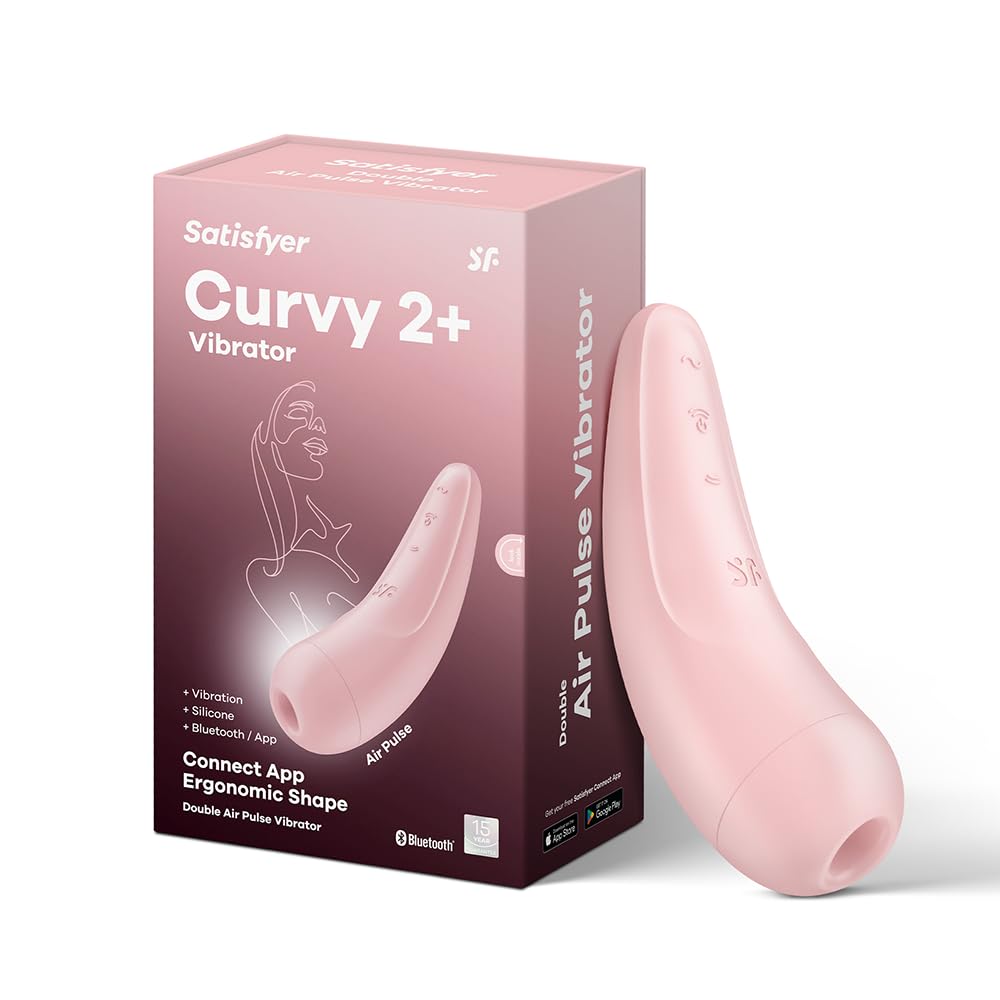 Satisfyer Curvy 2 Connect App Vibrator Sex Toy | Adult Toys for Women | Clitoral Stimulation Vibrator | Vibrating Sexual Pleasur