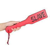 VENESUN SLAVE Spanking Paddle for BDSM Play, 12.8inch Faux Leather Paddle for Adults Sex Toys, Red