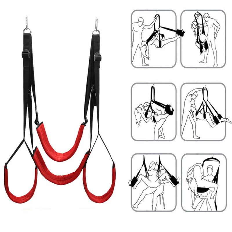 Adult Sex Swing Sex Swing with Comfortable Soft Cushion and Adjustable Straps for Adults Couples, Door Sex Swing Love Swing Indo