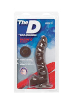 The D Ragin' D 7.5 W/Balls Chocolate Brown Dildo ''