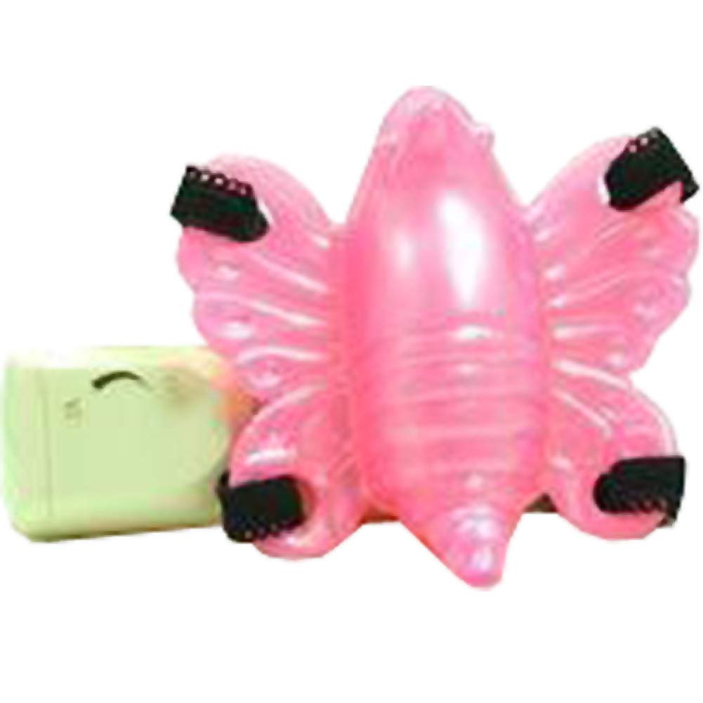 Golden Triangle Angels Butterfly Massager Jelly Clitoral Stimulation, Pink