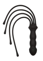Kink By Doc Johnson The Quad Premium Silicone Whip, Black