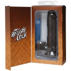 Realistic Cock Ultraskyn Black 8In