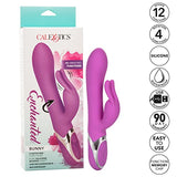 Calexotics Enchanted Bunny Massager - Waterproof Vibrator Toys For Couples - Adult Sex Clitoral G Spot Rabbit Massager - Purple