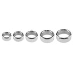 7 Size Male Metal Stainless Steel Penis Lock Cock Ring Set Ball Stretcher Delay Time Penis Ring Testicles Sex Toy for Man (Color