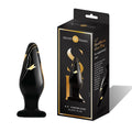 (Wd) Secret Kisses 4.5In Wide Plug Black & Gold