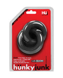 Blue Ox Designs Oxballs 73007: Hunkyjunk Duo Linked Cock/Ball Rings, Tar