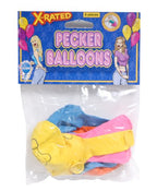Pipedream X-Rated Pecker Balloons (8 Pieces), Multi