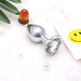 Akstore Small Fetish Anal Plug Butt Heart Personal Sex Massager (White)