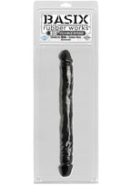 Pipedream Basix 12-Inch Double Dong, Black, Black