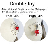 Adult Invisible Nipple Pinches, Adjustable Non-Piercing Nipple Clamp Breast Clips, BDSM Foreplay Flirting Clitoral Clamp Toys fo