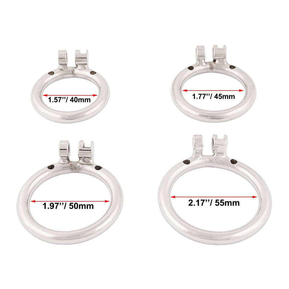 TERNENCE Metal Male Chastity Device Small 304 Steel Stainless Comfortable Cock Cage Adult Game Sex Toy D240 (1.57 inch / 40mm)