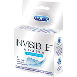 Durex Invisible Ultra Thin/Sensitive 3Pk
