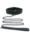 Lace Collar And Leash Restraint For Bdsm, Bondage And Power Play Black