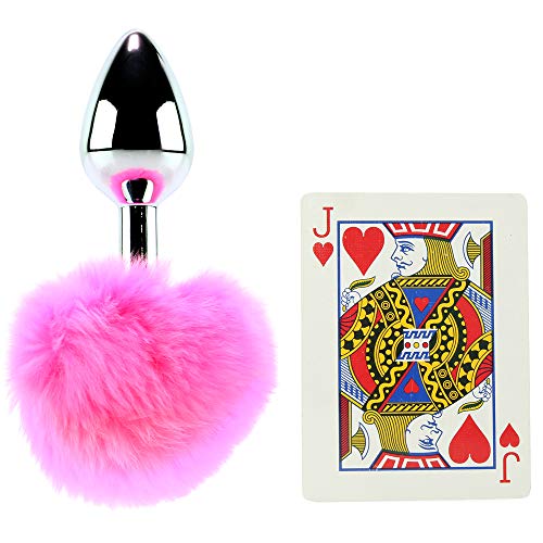 Cousins Group Iris Med Silver Plug With Pom Pom, Pink