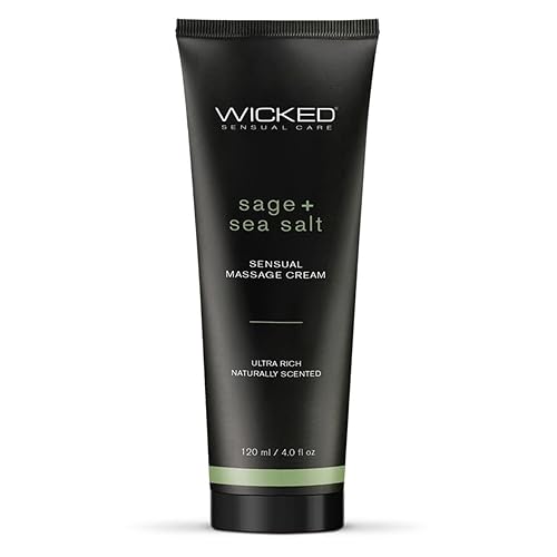 Sage And Sea Salt - Scented Sensual Massage Cream  - 4 Oz