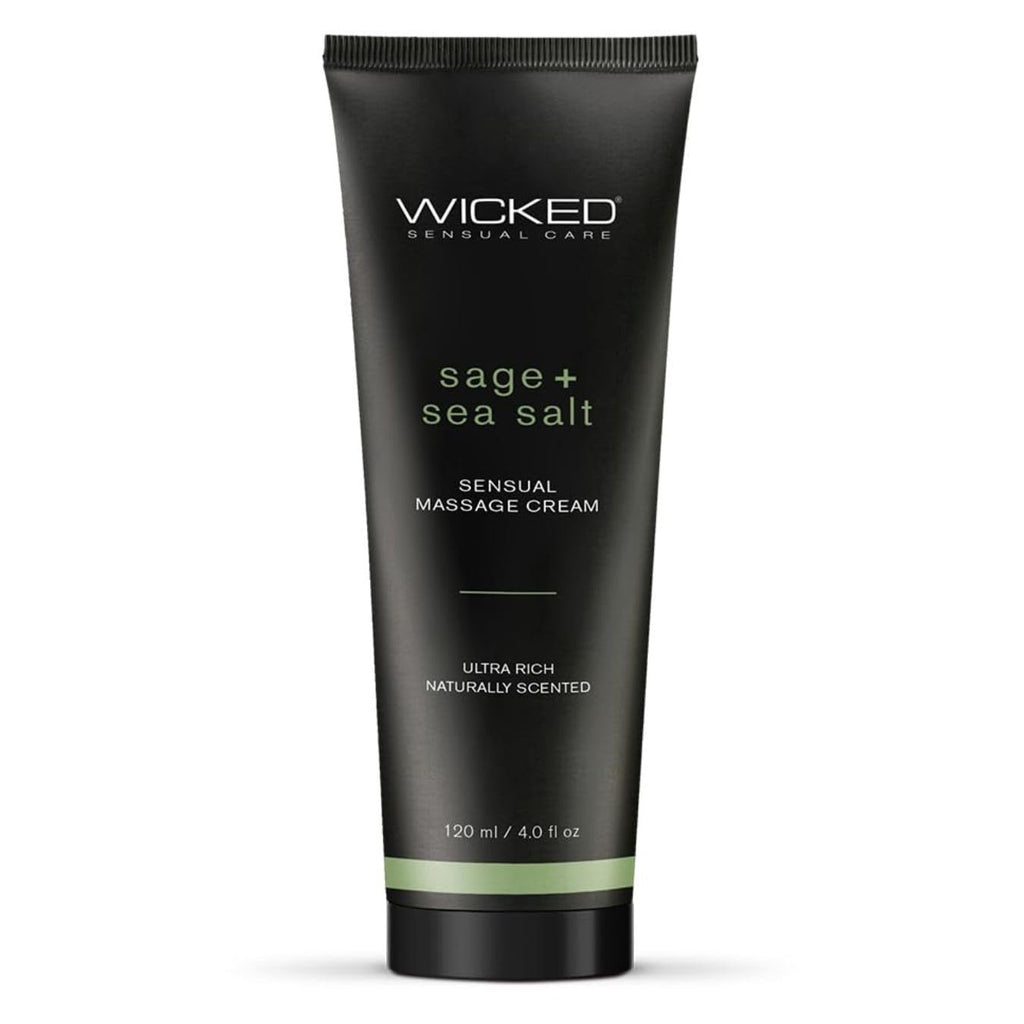 Sage And Sea Salt - Scented Sensual Massage Cream  - 4 Oz