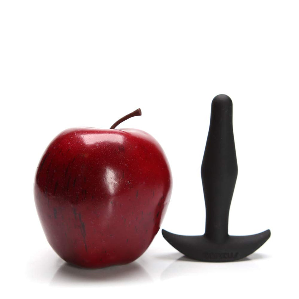 Tantus Sex/Adult Toys Little Flirt Butt Plug - 100% Ultra-Premium Flexible Silicone Satin Prostate Massager, Waterproof, Anal Stimulation, Pleasure For Men, Women, Couples, Beginners - Onyx